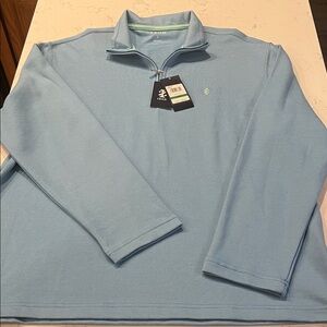 Izod Men's Sky Blue Quarter-Zip Pullover